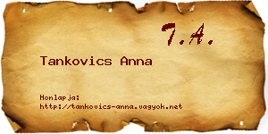 Tankovics Anna névjegykártya